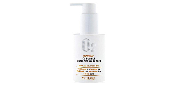 Be The Skin Heartleaf O2 Bubble Wash Off Mask Pack Маска